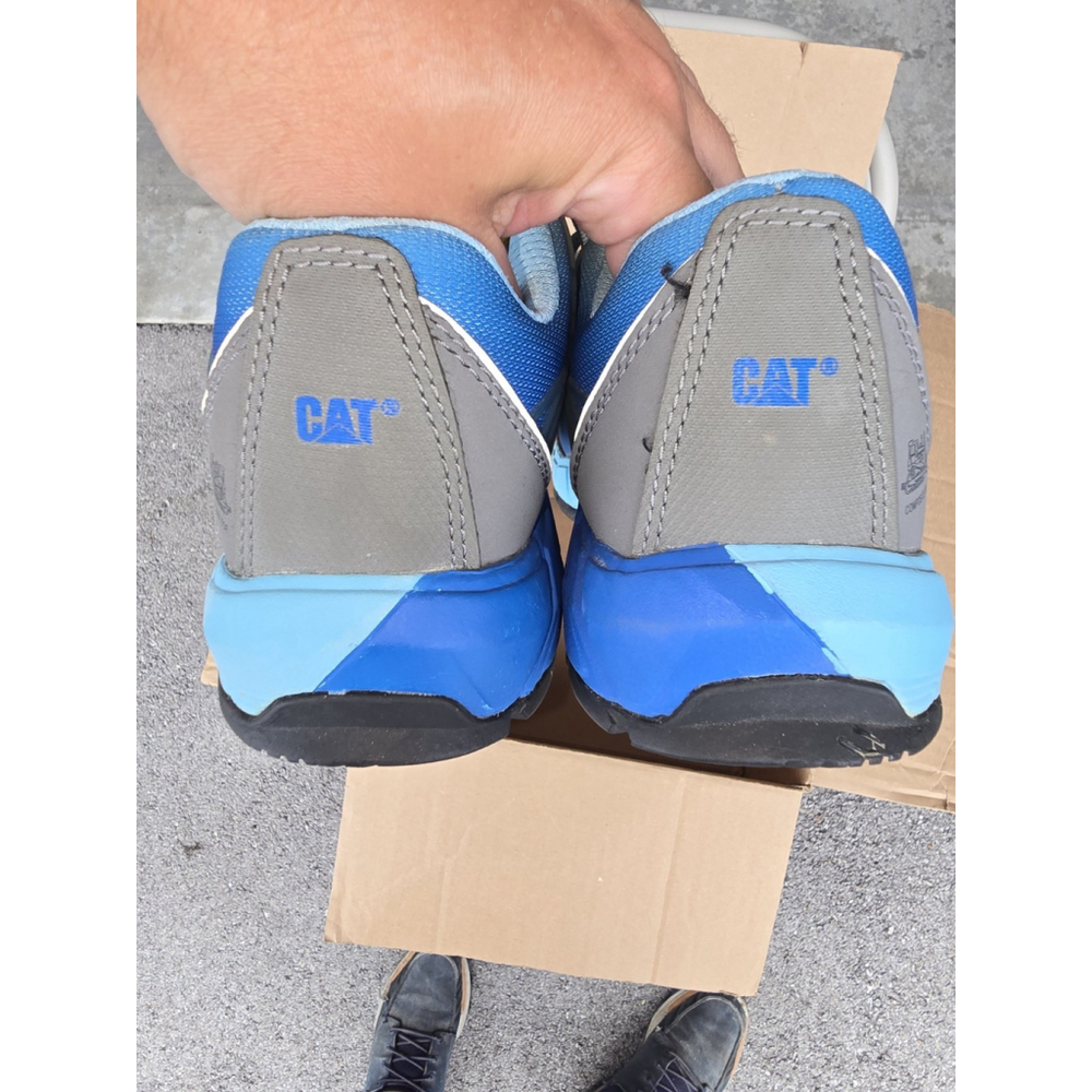 Cat Caterpillar Womans Steel Toes Size 10 Blue - Picture 6 of 6